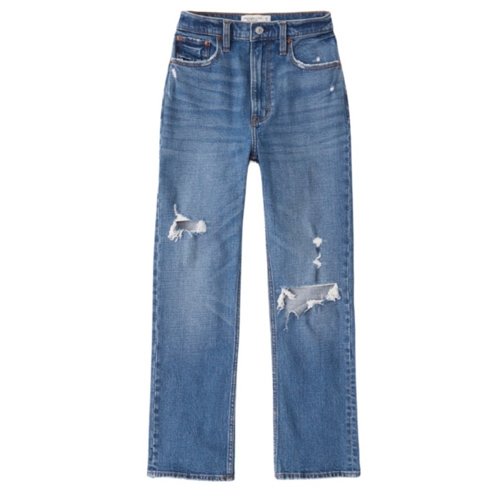 Abercrombie & Fitch The Ankle Straight Ultra High Rise Jeans Size 28 Short 6P